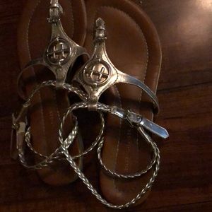 Gold Tommy Hilfiger Sandals